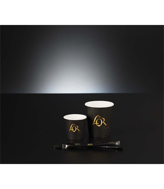 L´OR pappersmugg 10 cl, 1000-pack, Svart